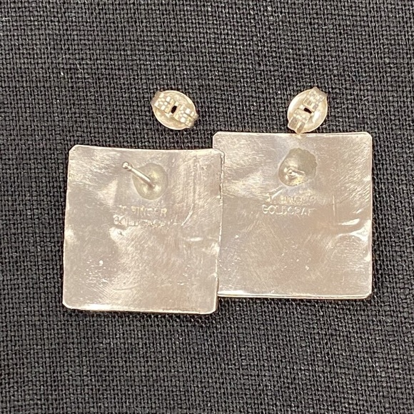 Thomas Singer .925 & 14K Earrings - Picture 4 of 5
